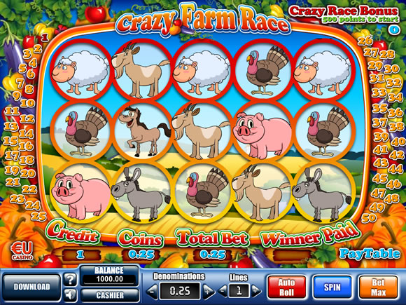 Machine � Sous Crazy Farm Race